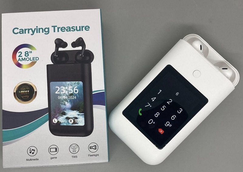 A98 Box Carrying Treasure Ear Earbuds Touch Screen Control Power Bank - Image 3