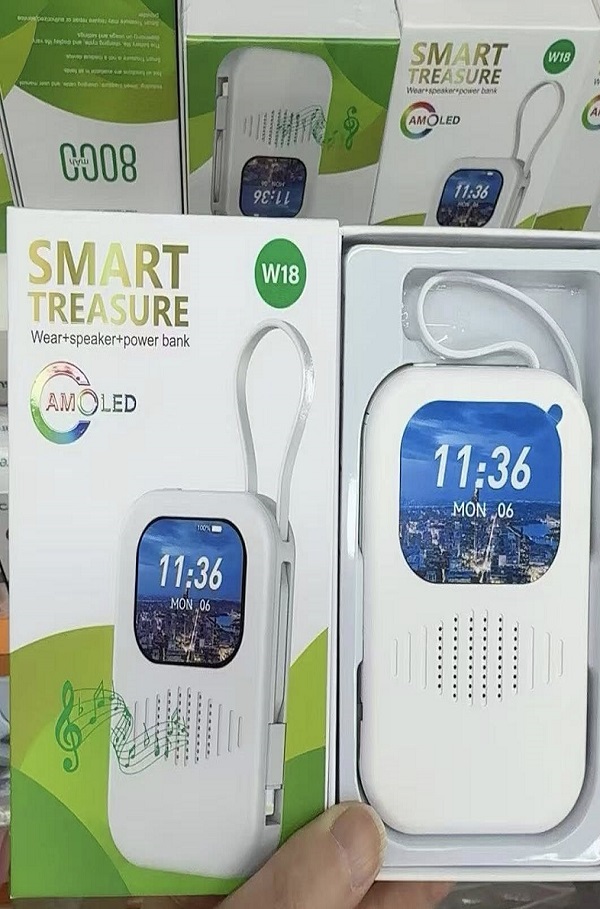 W18 Smart Powerbank – Watch, 8000mAh Battery, Bluetooth Calling - Image 2