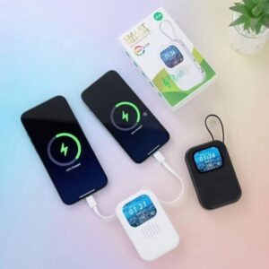 W18 Smart Powerbank – Watch, 8000mAh Battery, Bluetooth Calling